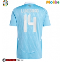 Moške Nogometnih dresov Belgija Dodi Lukebakio #14 Gostujoči EP 2024 Kratki rokavi